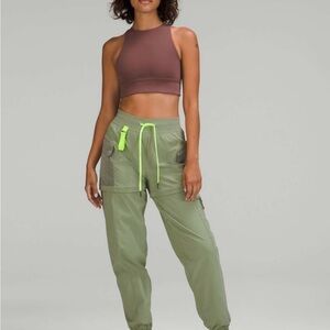 Lululemon Convertible High-Rise Hiking Jogger Laurel Green / Dewy size 4